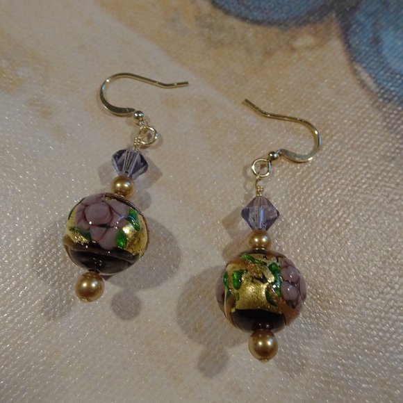 Hand-crafted artisanal earrings made from authentic Murano lampwork - Picture 3 of 11